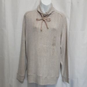 Como Vintage Cream Cowl Neck Sweater